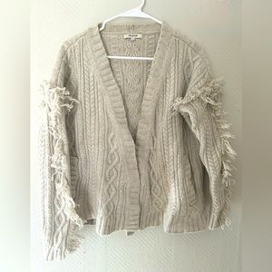 Madewell fringe cardigan